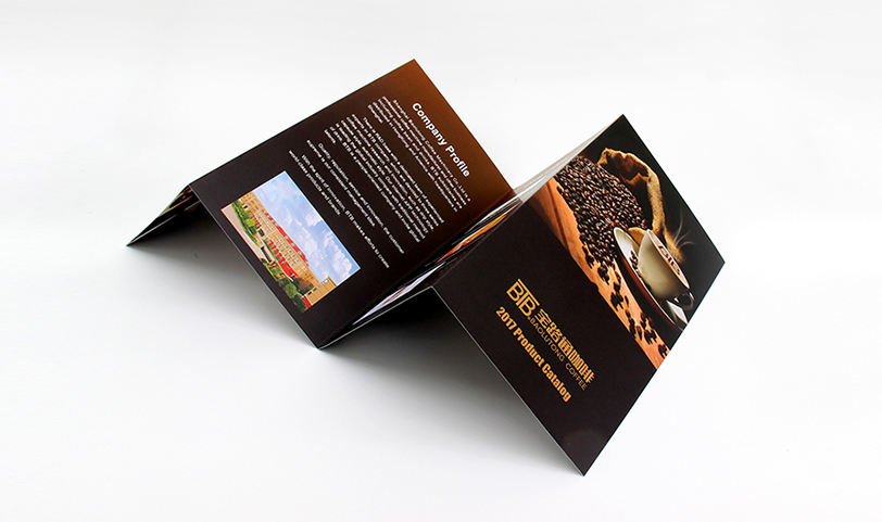 咖啡折頁(yè)印刷案例